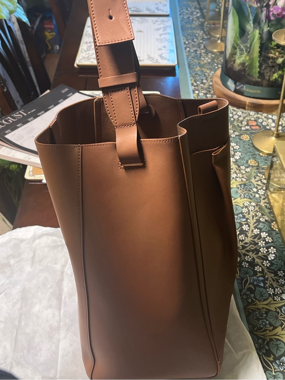 Everlane Brown Leather Tote Bag - Picture 3 of 15